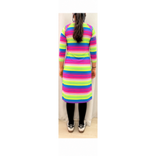 Girls Modest Swim Dress - Fun Stripes, Sizes 3-18-dress-The Little Tichel Lady