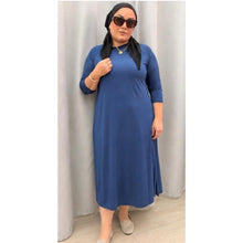 Ladies Modest Swim Dress - Navy, 2-3X-dress-The Little Tichel Lady