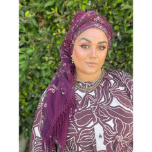 Exquisite Oversized Luxe Square - Wine-Squares-The Little Tichel Lady