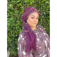 Exquisite Oversized Luxe Square - Wine-Squares-The Little Tichel Lady