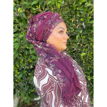 Exquisite Oversized Luxe Square - Wine-Squares-The Little Tichel Lady