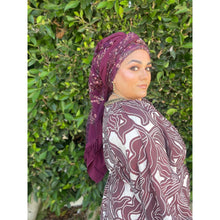 Exquisite Oversized Luxe Square - Wine-Squares-The Little Tichel Lady