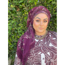 Exquisite Oversized Luxe Square - Wine-Squares-The Little Tichel Lady