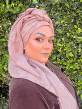 Grounded Israeli XL Square Headcover - Pink-Squares-The Little Tichel Lady