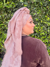 Grounded Israeli XL Square Headcover - Pink-Squares-The Little Tichel Lady