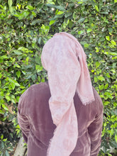 Grounded Israeli XL Square Headcover - Pink-Squares-The Little Tichel Lady