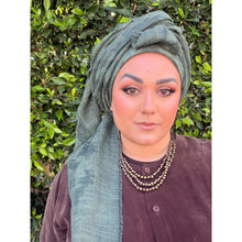 Grounded Israeli XL Square Headcover - Olive-Squares-The Little Tichel Lady