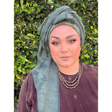 Grounded Israeli XL Square Headcover - Olive-Squares-The Little Tichel Lady