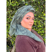 Grounded Israeli XL Square Headcover - Olive-Squares-The Little Tichel Lady