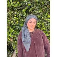 Grounded Israeli XL Square Headcover - Black-Squares-The Little Tichel Lady