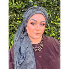 Grounded Israeli XL Square Headcover - Black-Squares-The Little Tichel Lady