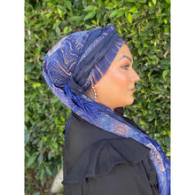 Exquisite Oversized Luxe Square - Navy-Squares-The Little Tichel Lady