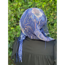 Exquisite Oversized Luxe Square - Navy-Squares-The Little Tichel Lady