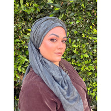 Grounded Israeli XL Square Headcover - Black-Squares-The Little Tichel Lady