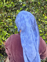 Grounded Israeli XL Square Headcover - Blue-Squares-The Little Tichel Lady