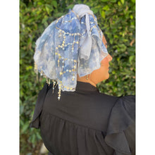 Exquisite Sequins Headwrap - Sky Blue-Long Wrap-The Little Tichel Lady