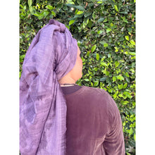 Grounded Israeli XL Square Headcover - Purple-Squares-The Little Tichel Lady