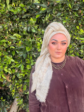 Grounded Israeli XL Square Headcover - Creme-Squares-The Little Tichel Lady