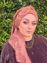 Grounded Israeli XL Square Headcover - Rust-Squares-The Little Tichel Lady