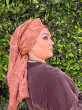 Grounded Israeli XL Square Headcover - Rust-Squares-The Little Tichel Lady