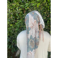 Exquisite Oversized Luxe Square - Turquoise-Squares-The Little Tichel Lady