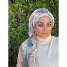 Exquisite Oversized Luxe Square - Turquoise-Squares-The Little Tichel Lady