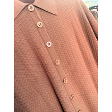 Chocolate Brown Button Down Dress-dress-The Little Tichel Lady