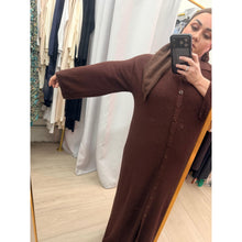 Chocolate Brown Button Down Dress-dress-The Little Tichel Lady