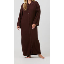 Chocolate Brown Button Down Dress-dress-The Little Tichel Lady