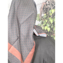 Classic Inspired G Print Square - Black/Cinnamon-Squares-The Little Tichel Lady