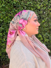 Burst of Floral Cotton Square Tichel - Blush Beige-square-The Little Tichel Lady