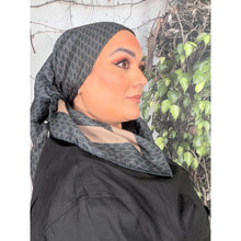 Classic Inspired G Print Square - Black/Neutral-Squares-The Little Tichel Lady