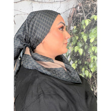 Classic Inspired G Print Square - Black/Neutral-Squares-The Little Tichel Lady