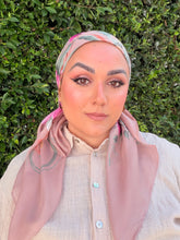 Burst of Floral Cotton Square Tichel - Blush Beige-square-The Little Tichel Lady