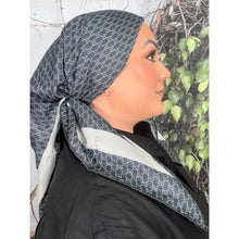 Classic Inspired G Print Square - Black/Off-White-Squares-The Little Tichel Lady