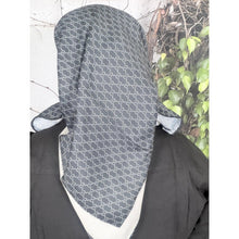 Classic Inspired G Print Square - Black/Off-White-Squares-The Little Tichel Lady