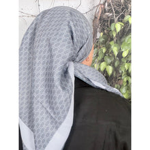 Classic Inspired G Print Square - Gray-Squares-The Little Tichel Lady