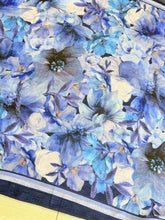 Bloomscape Waffle Square - Blue-Squares-The Little Tichel Lady