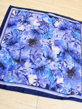 Bloomscape Waffle Square - Blue-Squares-The Little Tichel Lady
