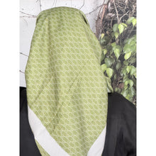 Classic Inspired G Print Square - Olive-Squares-The Little Tichel Lady