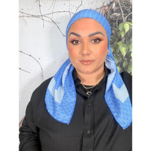 Classic Inspired G Print Square - Blue-Squares-The Little Tichel Lady