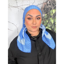 Classic Inspired G Print Square - Blue-Squares-The Little Tichel Lady