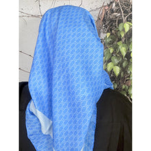 Classic Inspired G Print Square - Blue-Squares-The Little Tichel Lady