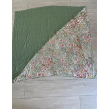 Exquisite Oversized Luxe Square - Green Floral-Squares-The Little Tichel Lady