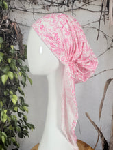 Stretchy Pretied Tichel - Pink Paisley-pretieds-The Little Tichel Lady