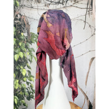 Stretchy Pretied Tichel - Berry Burnout Print-pretieds-The Little Tichel Lady