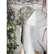 Stretchy Pretied Tichel - Olive Paisley-pretieds-The Little Tichel Lady