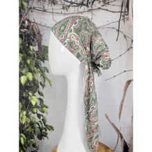 Stretchy Pretied Tichel - Olive Paisley-pretieds-The Little Tichel Lady