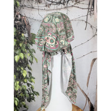 Stretchy Pretied Tichel - Olive Paisley-pretieds-The Little Tichel Lady