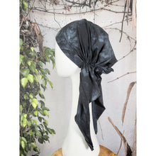 Stretchy Pretied Tichel - Black Tie Dye-pretieds-The Little Tichel Lady
